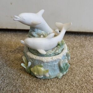 Small Dolphin Trinket Box
